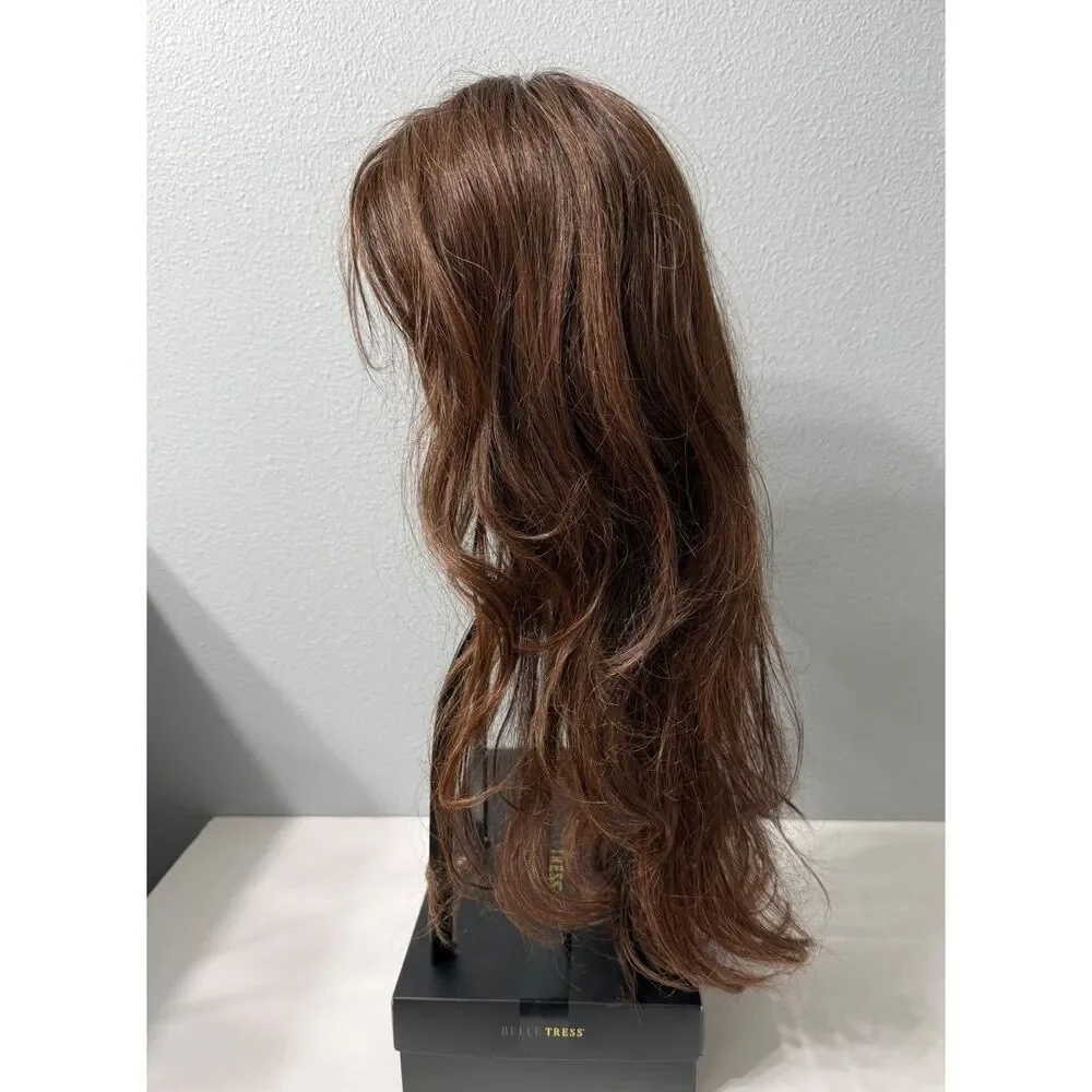 Belle Tress Shakerato in Cola with Cherry Color, Lace Front Left Mono Part