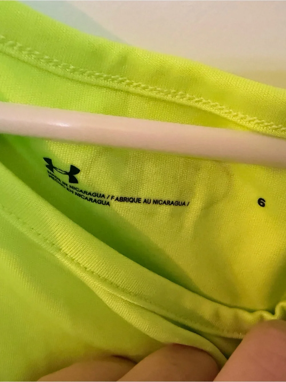 Under Armour Neon Yellow Tank Top with Aqua Patterned Shorts Set