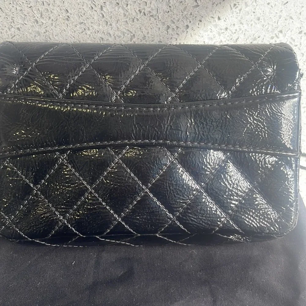 Chanel Reissue Patent Clutch‎ Double Flap