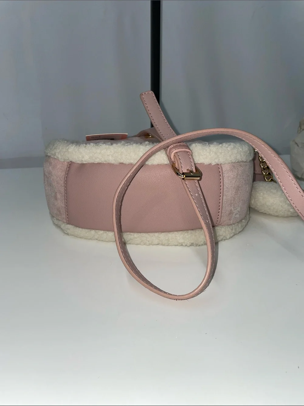 JUICY COUTURE DUSTY BLUSH CRYSTAL SNUGGLE HOBO BAG FTL-08-186