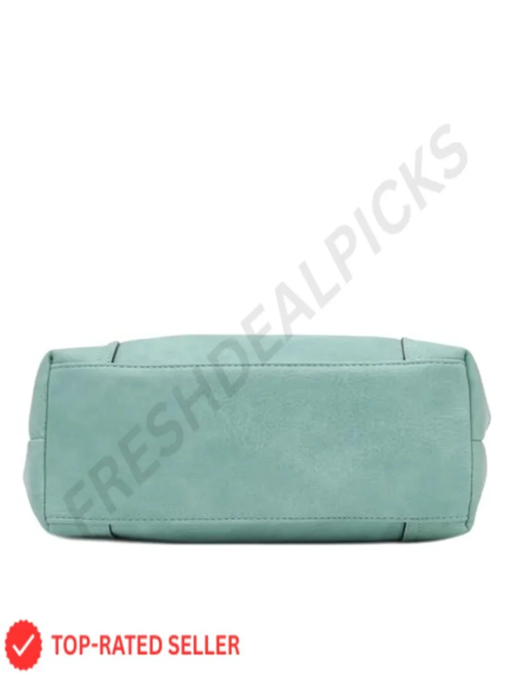 Hobo Shoulder Bag with Big Snap Hook Hardware, Faux Leather, Silver Tone