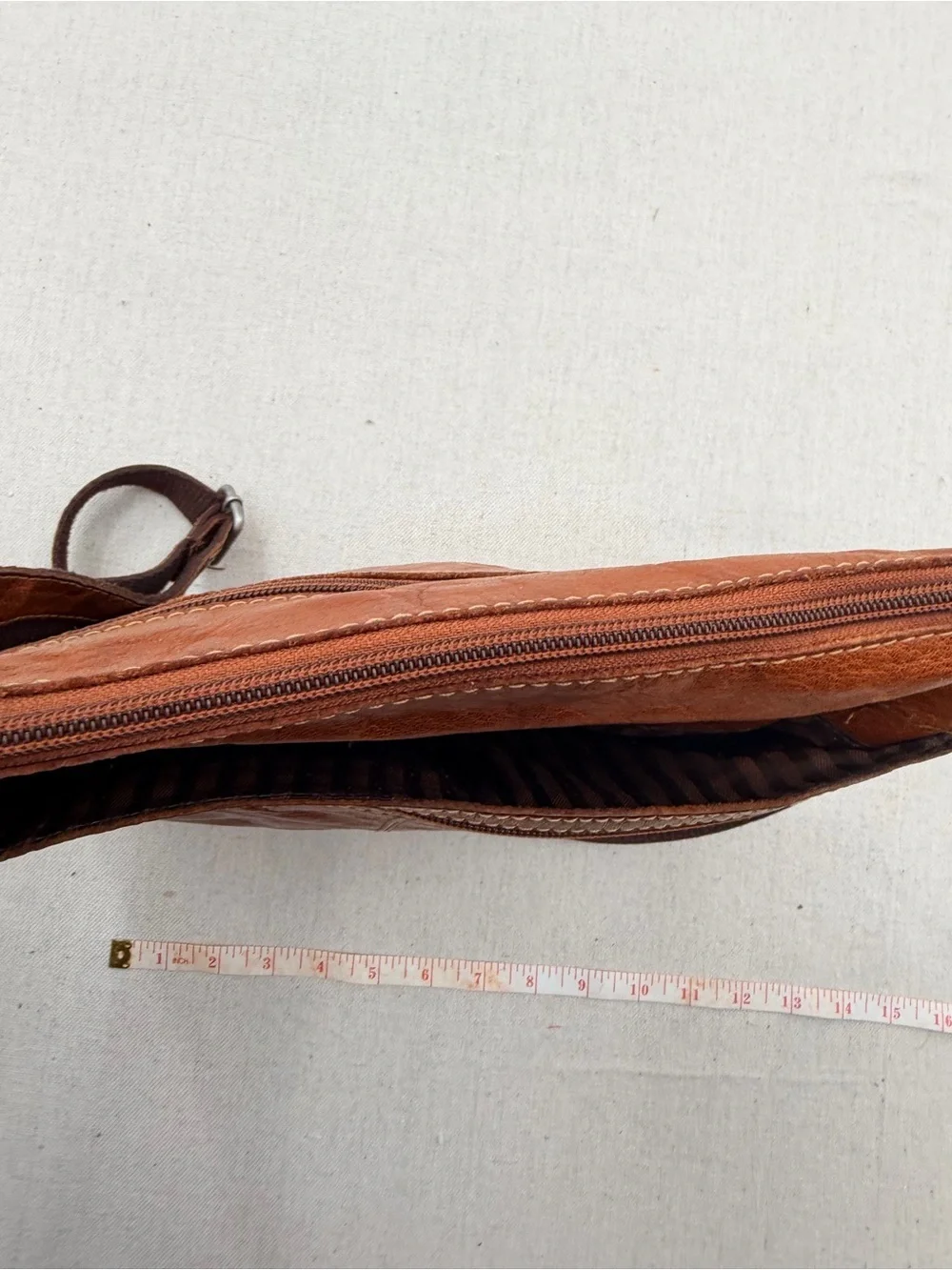 Jack Georges Men's Brown Leather Crossbody Shoulder Bag
