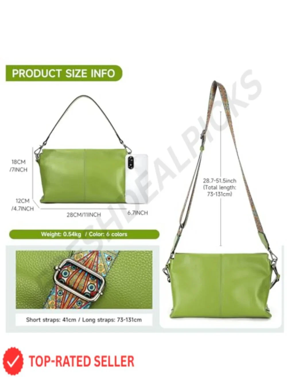 Genuine Leather Crossbody Bag Women Small Hobo Purse