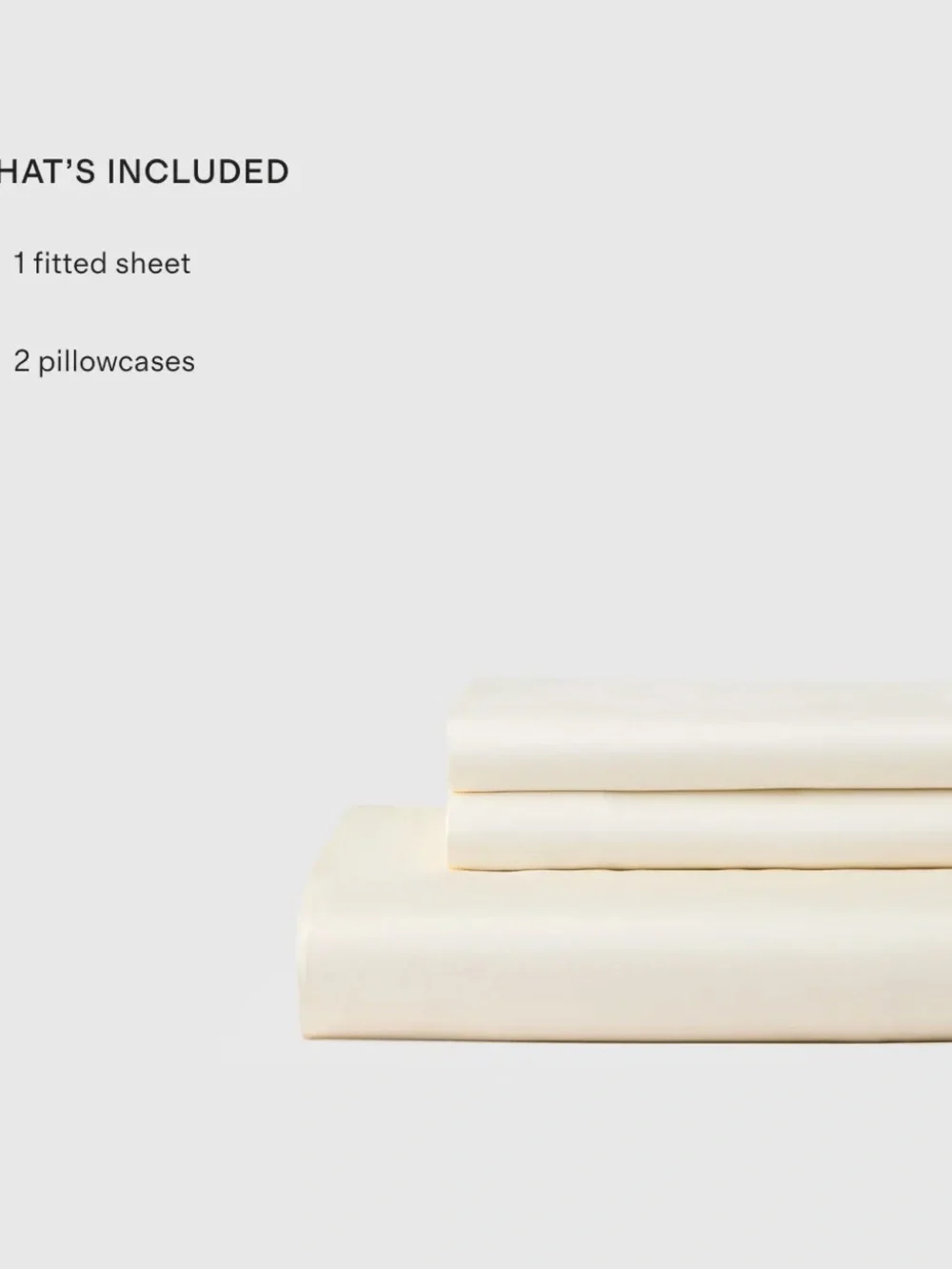 Quince Bamboo Fitted Sheet ONLY Set QUEEN and 2 pillow cases WHITE. # 84