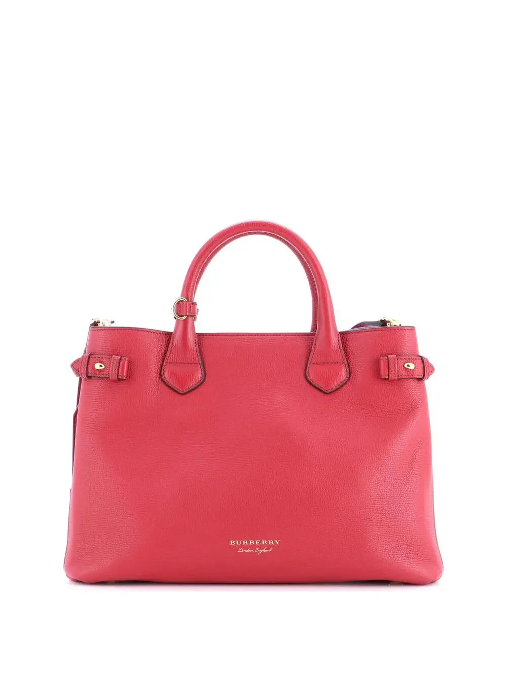Burberry Banner Tote Leather And House #247790B84B