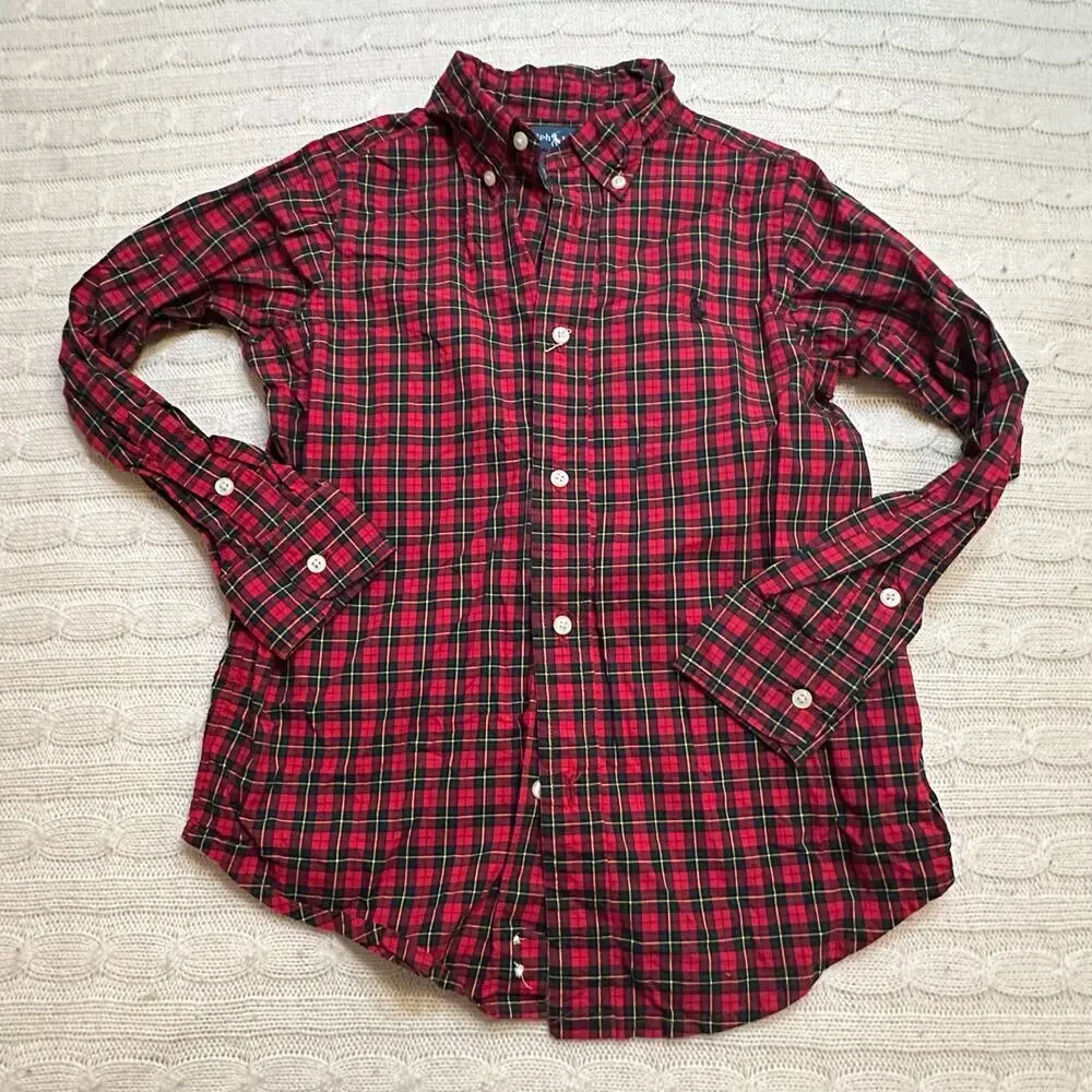 Ralph Lauren plaid ralph button