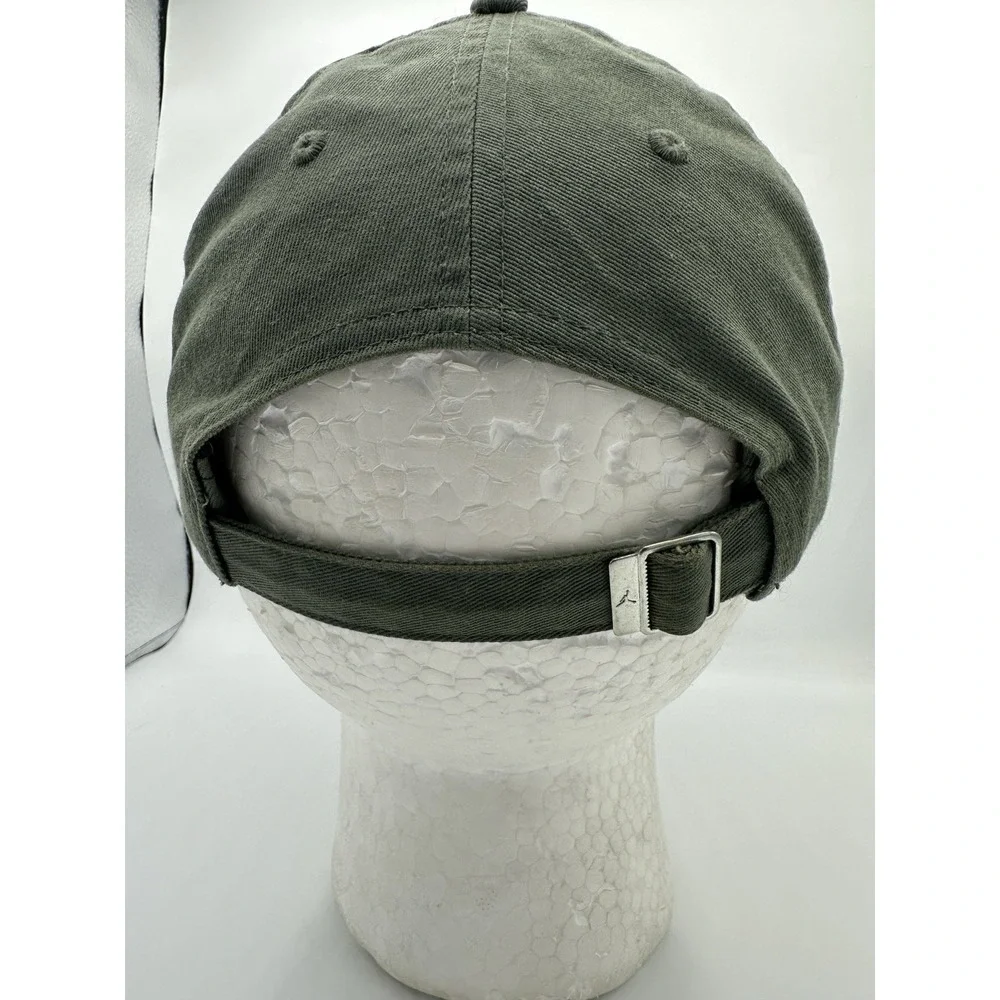 Air Jordan Jumpman Dad Hat Olive Green Black Logo Adjustable Strapback OSFM
