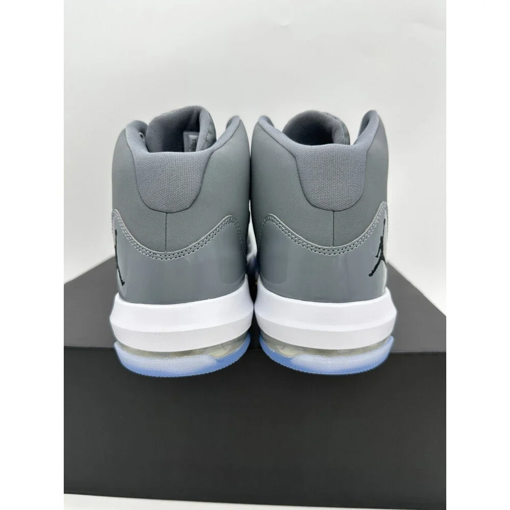 Jordan Max Aura Men's Size 10 Grey White Basktball Athletic Shoes AQ9084 010