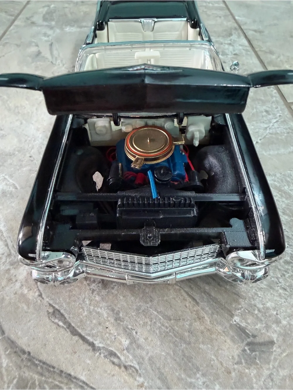 Black Cadillac Eldorado Convertible Diecast Car