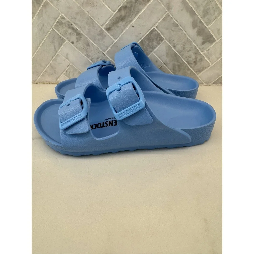 Birkenstock Arizona EVA Sandals Kids Youth Size 10‎ 28 Sky Blue Slip On Slides