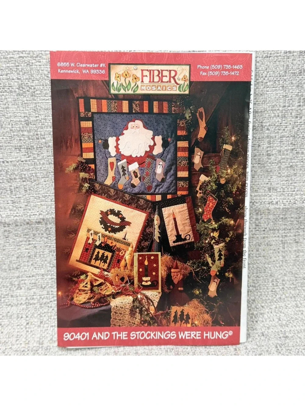 Fiber Mosaics And the Stockings Were Hung 90401 Christmas Quilt Pattern Sewing