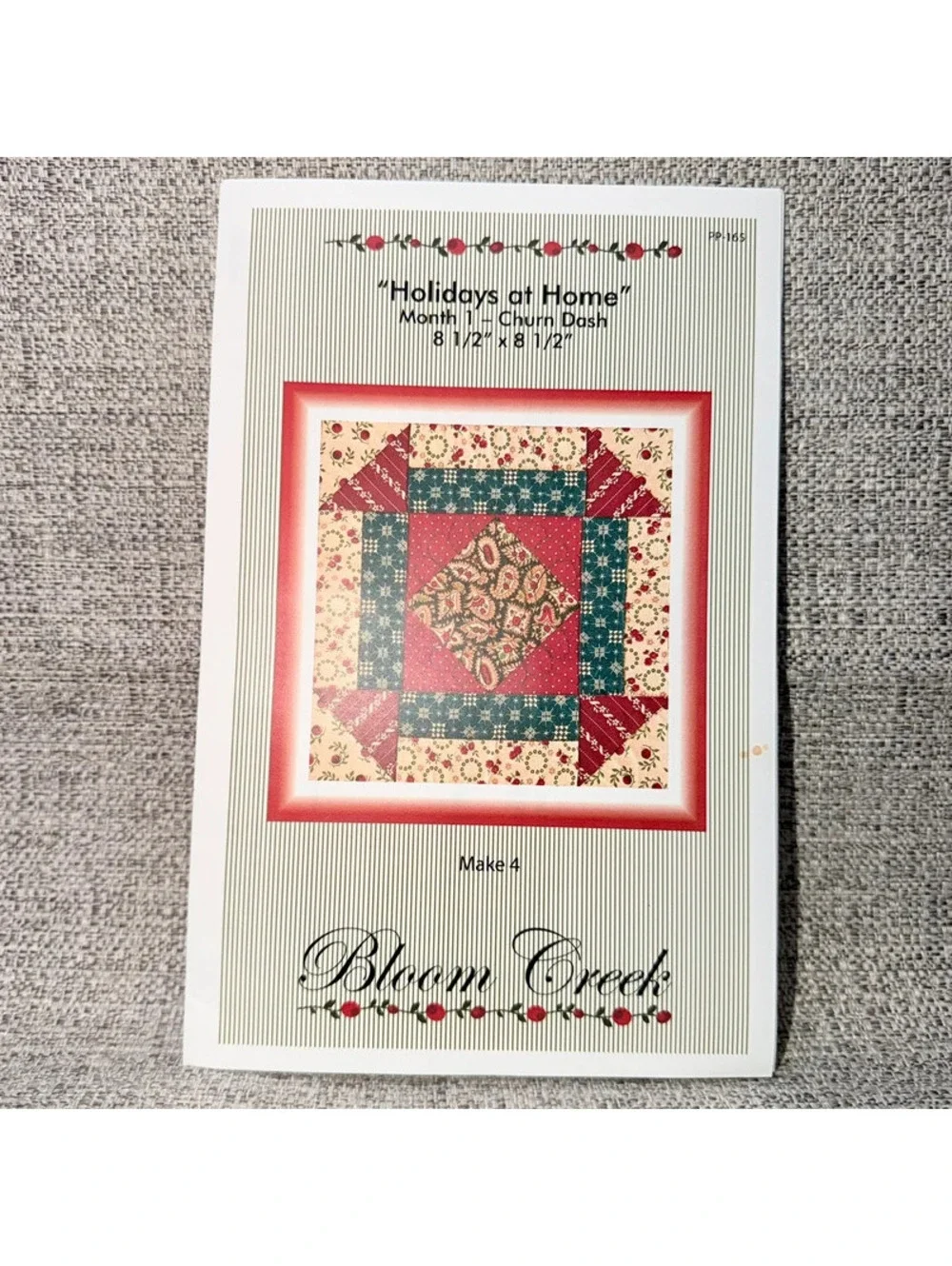 Bloom Creek Holidays at Home Month #1 Nine-Patch Quilt Pattern PP-1165 Sewing