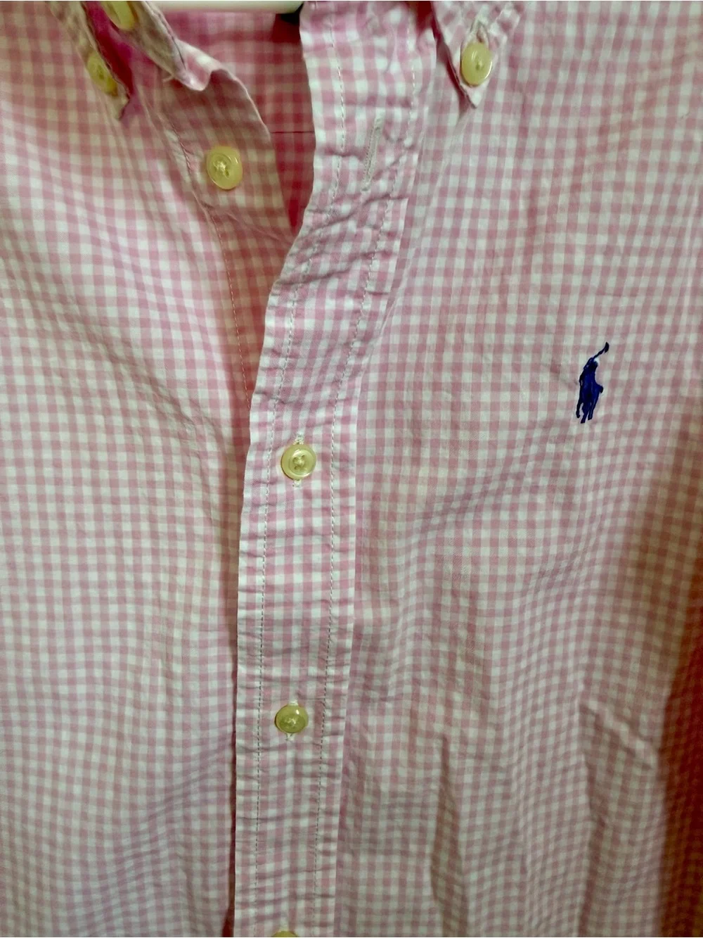 Ralph Lauren pink white gingham