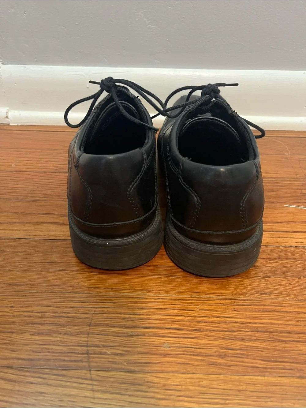 Clarks black leather