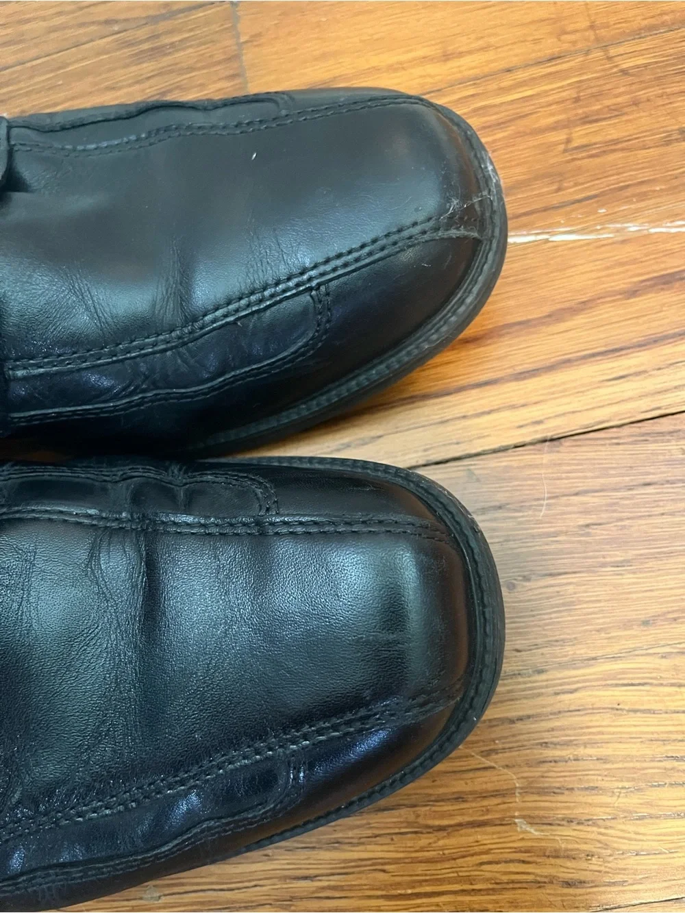 Clarks black leather