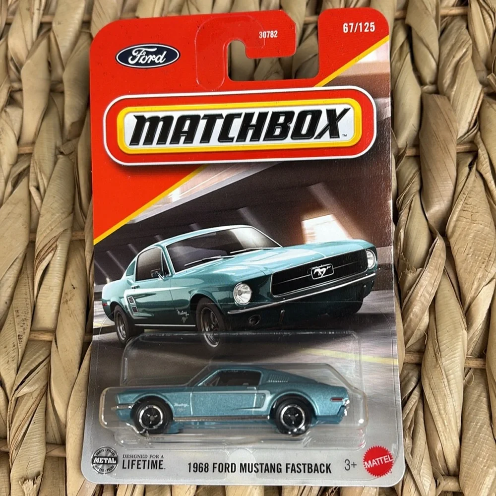 1968 Ford Mustang Fastback Pony Muscle Car Matchbox Diecast Model 2025 New