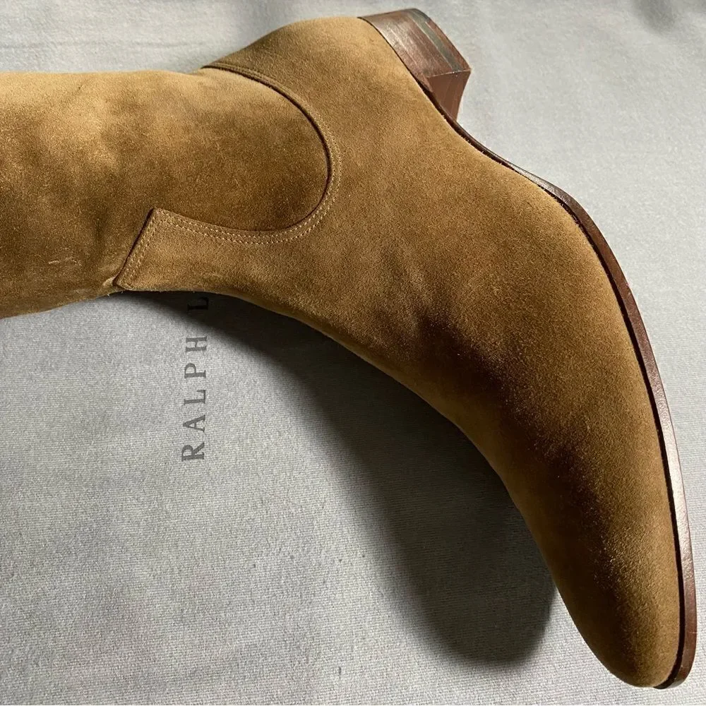 Ralph Lauren Fall 2006 Runway Collection Italian Mink Suede Over the Knee Boot