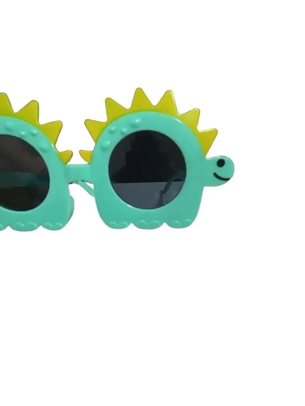 Novelty Dinosaur Party Sunglasses Green and Yellow Kids Novelty Glasses