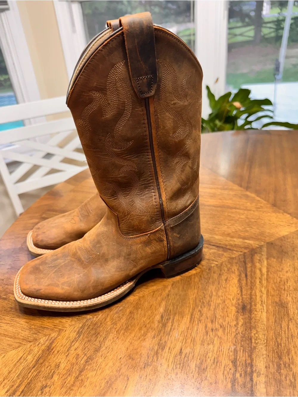 Cody James‎ Big Kids BBSC1904 Brown Leather Western Cowboy Boots  Size 5D