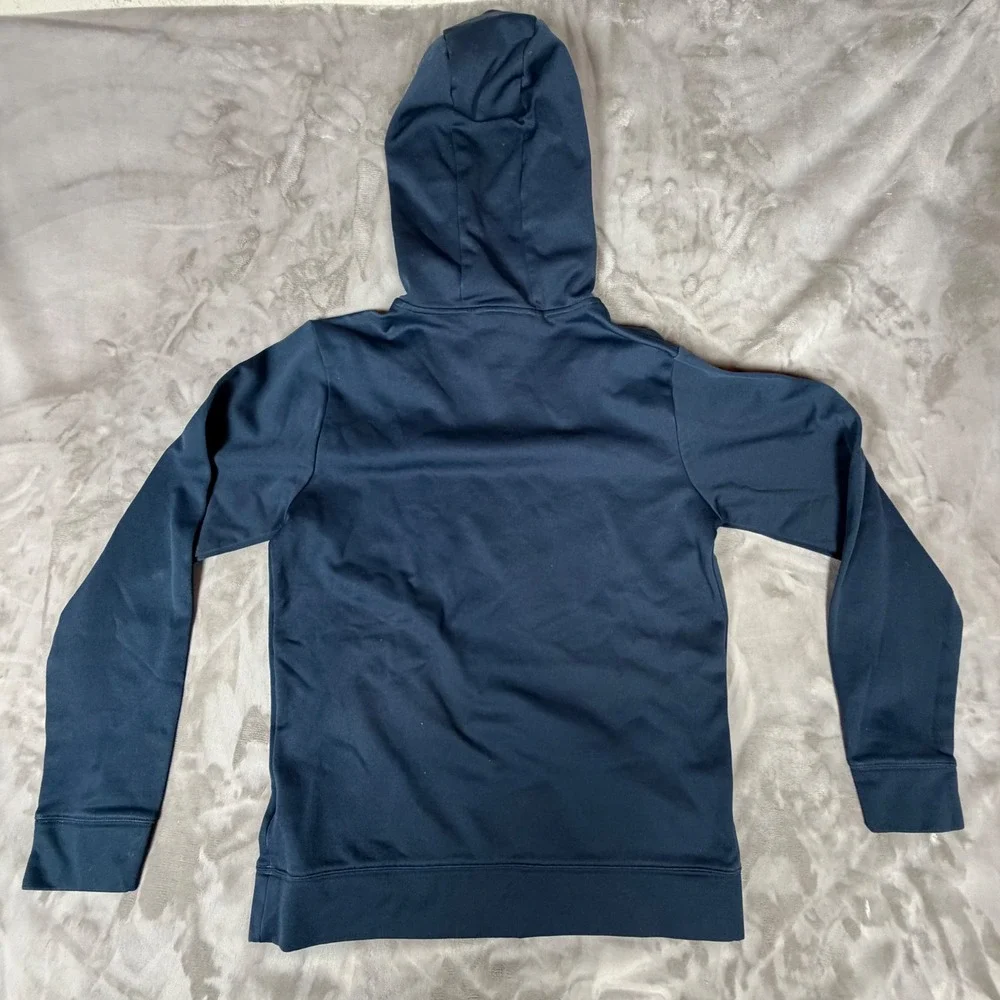 The North Face Mens Navy Blue Half Dome Logo Pullover Hoodie Size Medium