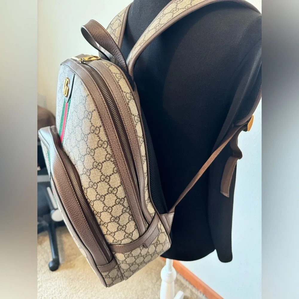 Gucci down handle backpack