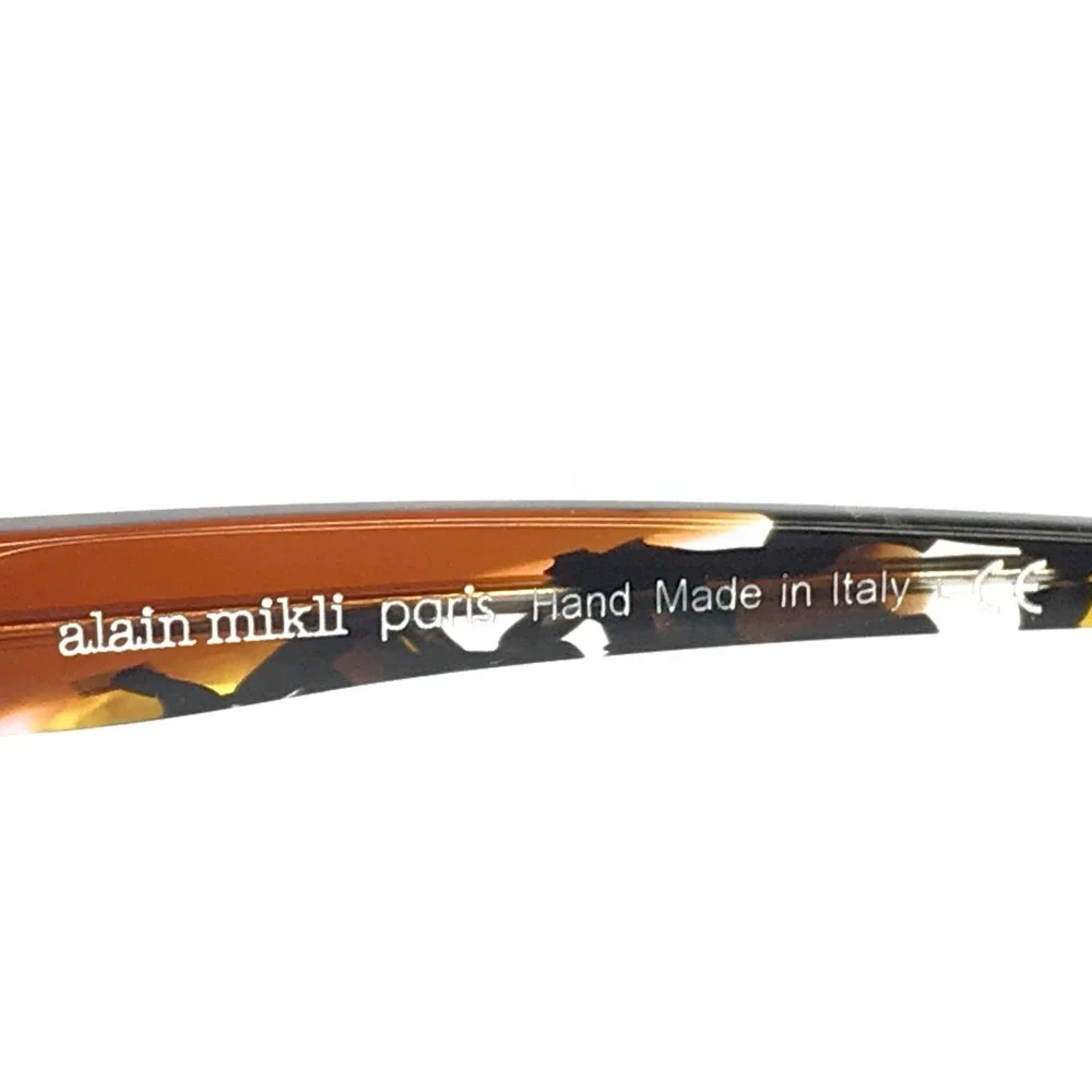 Alain Mikli Eyeglasses Frames Coralti A03142 006 Brown Yellow Mosaic 52-15-145