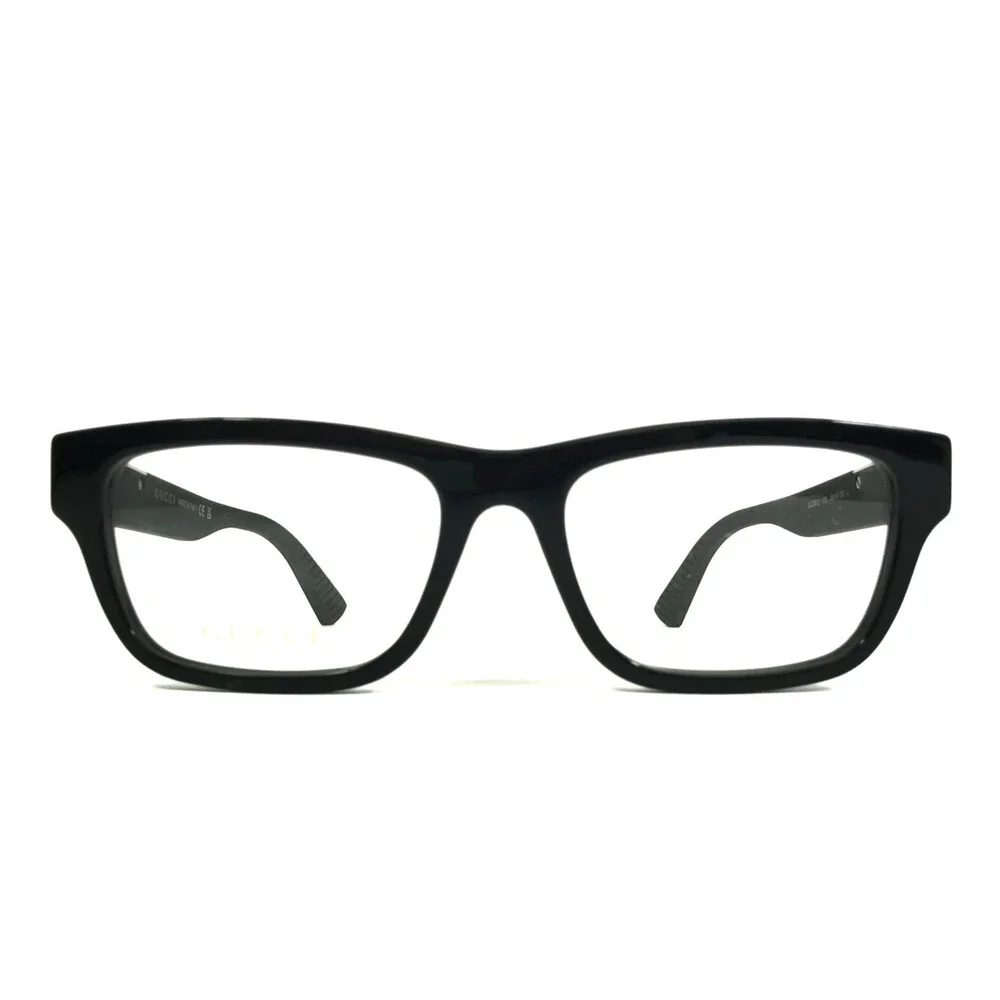 Gucci Eyeglasses Frames GG2091O 005 Shiny Black Rectangle Full Rim 55-18-150