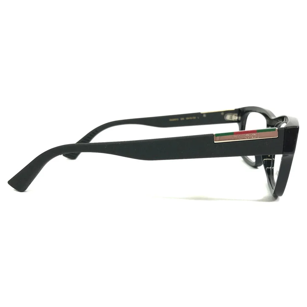 Gucci Eyeglasses Frames GG2091O 005 Shiny Black Rectangle Full Rim 55-18-150