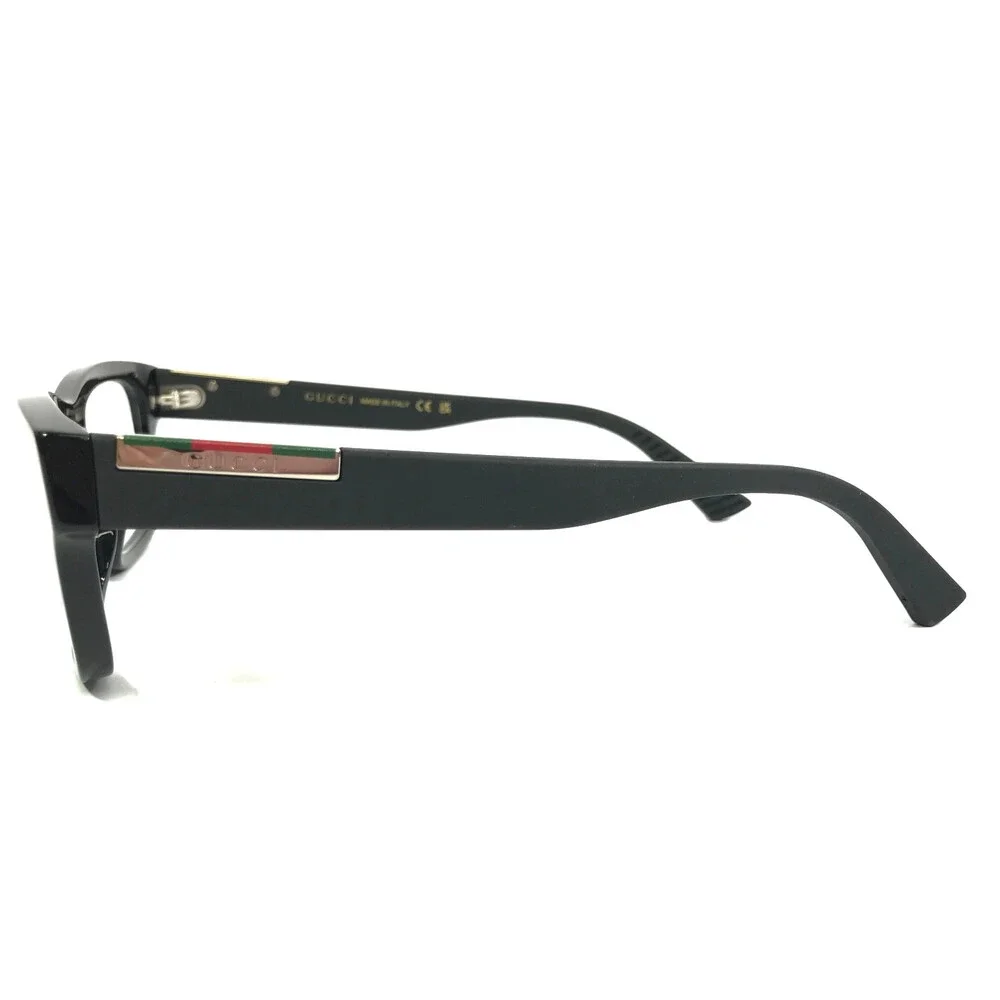 Gucci Eyeglasses Frames GG2091O 005 Shiny Black Rectangle Full Rim 55-18-150