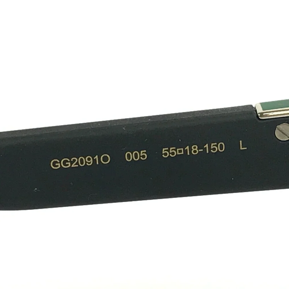 Gucci Eyeglasses Frames GG2091O 005 Shiny Black Rectangle Full Rim 55-18-150