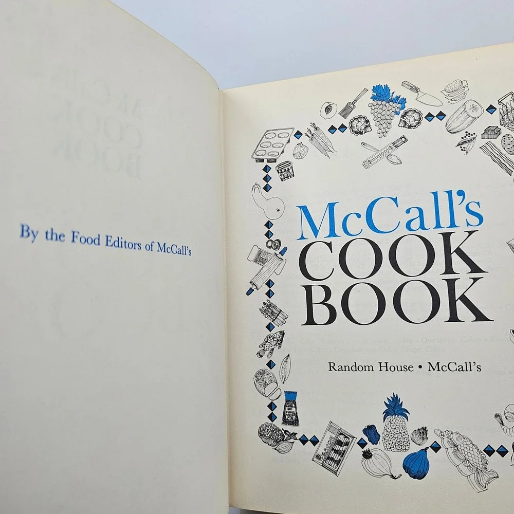 McCall's Cook Book 1963 First Printing Vintage Random House Hardcover MCM Green