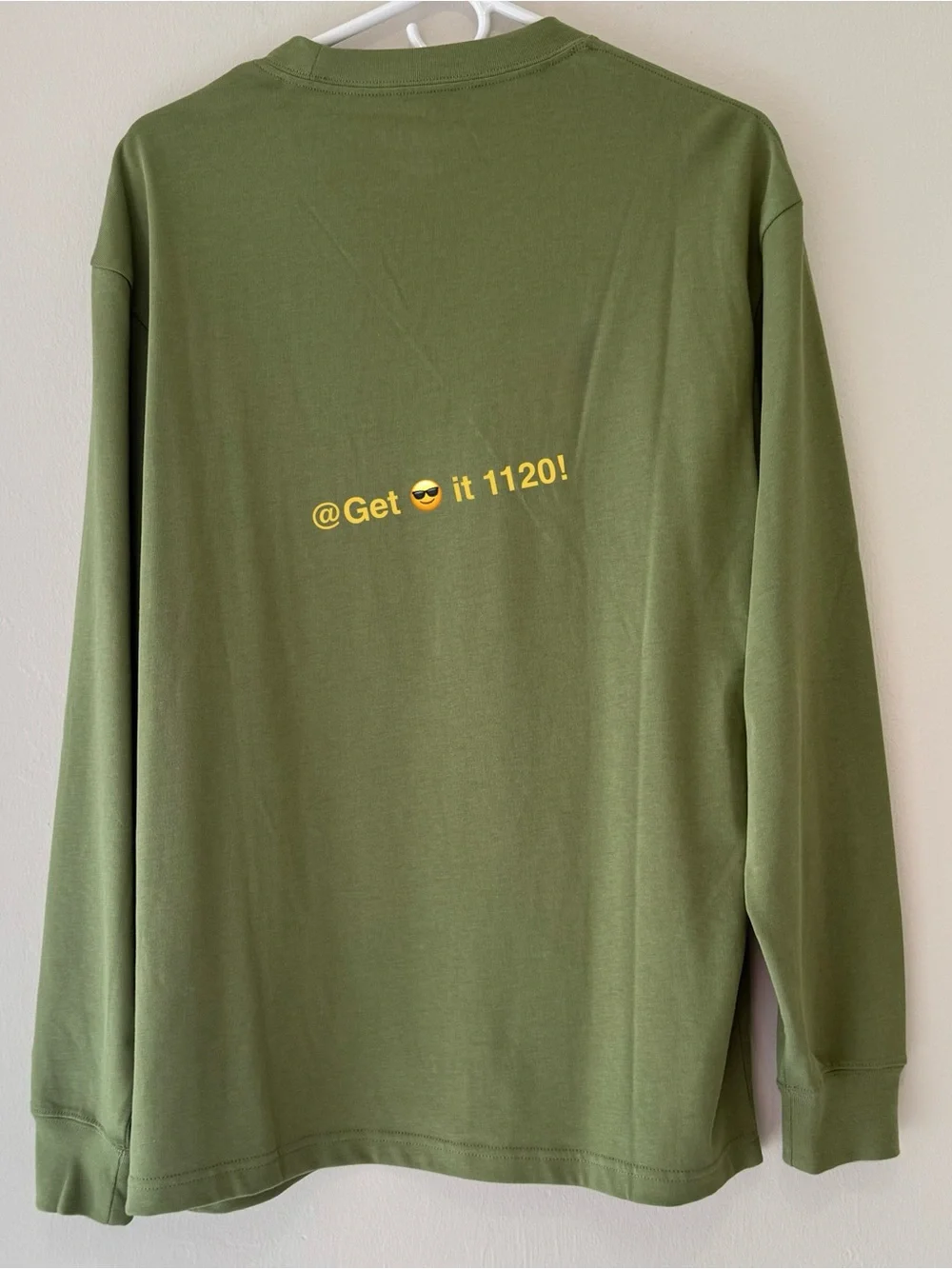 Jordan Wordmark French Terry Men's Long-Sleeve T-Shirt FJ0702-340 Light Olive S