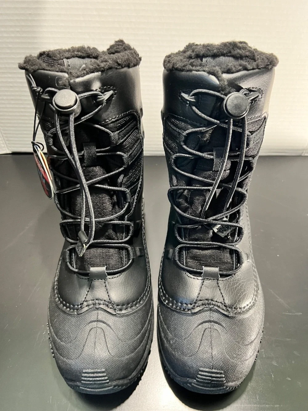 NEW Columbia Youth Bugaboot II Snow Boot | Black | Omni-Heat | Waterproof | Size