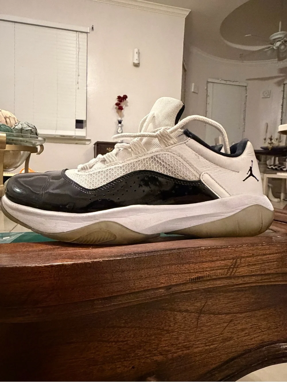 Nike Jordan Kids' White and Black Low-Top Sneakers