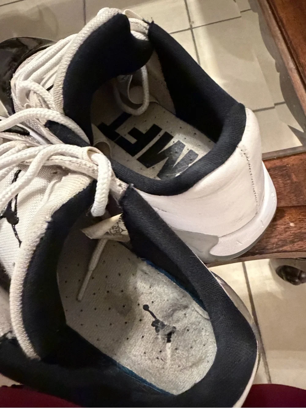 Nike Jordan Kids' White and Black Low-Top Sneakers