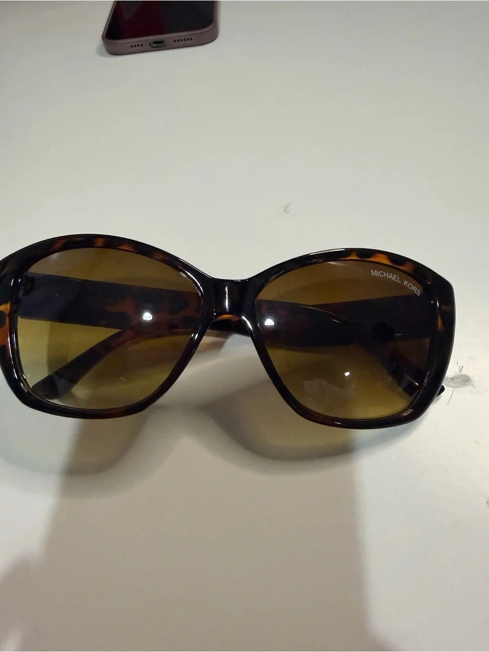 Michael Kors Lucy Sunglasses M2894S 240 Tortoise Shell Gold MK Logo 57-16-135⁠