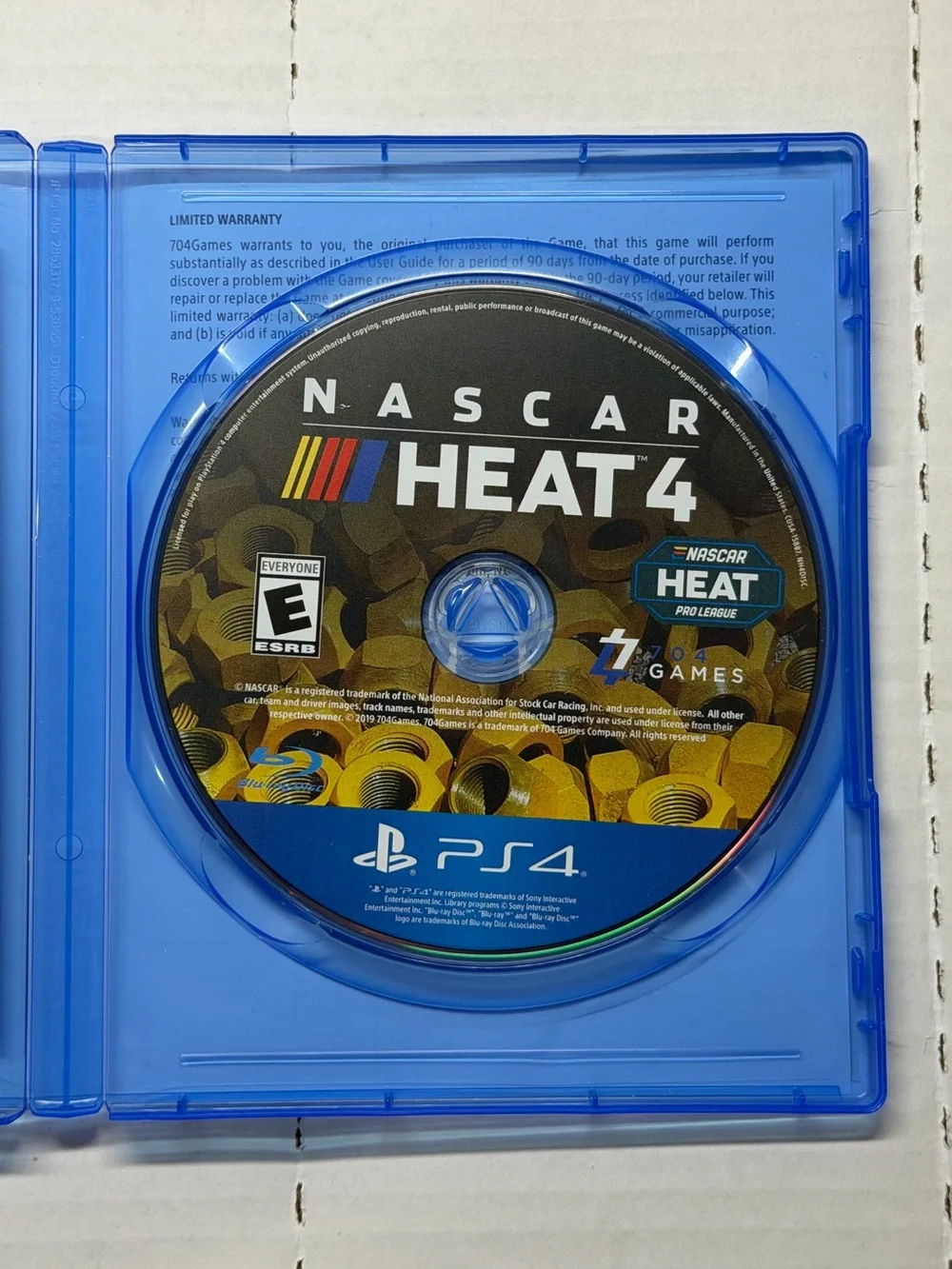 NASCAR Heat 4 PS4 PlayStation 4 2019 CIB Complete with Inserts