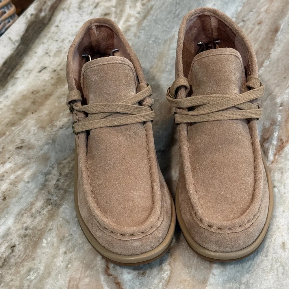 Kids LUCKY BRAND Scarlit Mocassin Suede Boot- Size 5