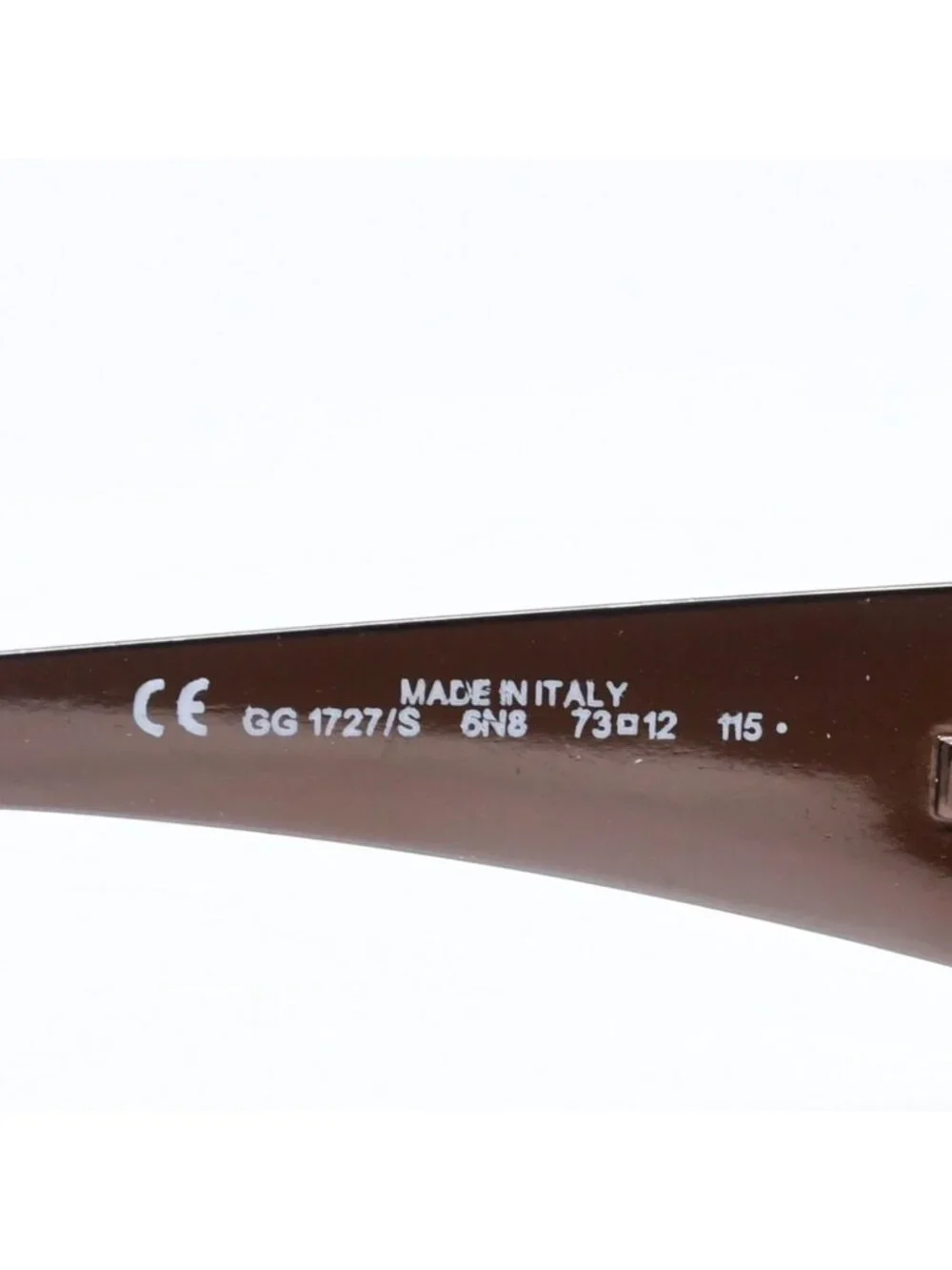 Gucci Shield Sunglasses Eyewear S Brown Metal