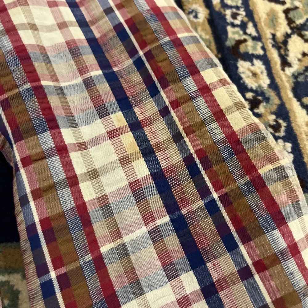 Vintage 60s Madras Blazer Sport Coat Size 38‎ Ivy Trad 70s Preppy