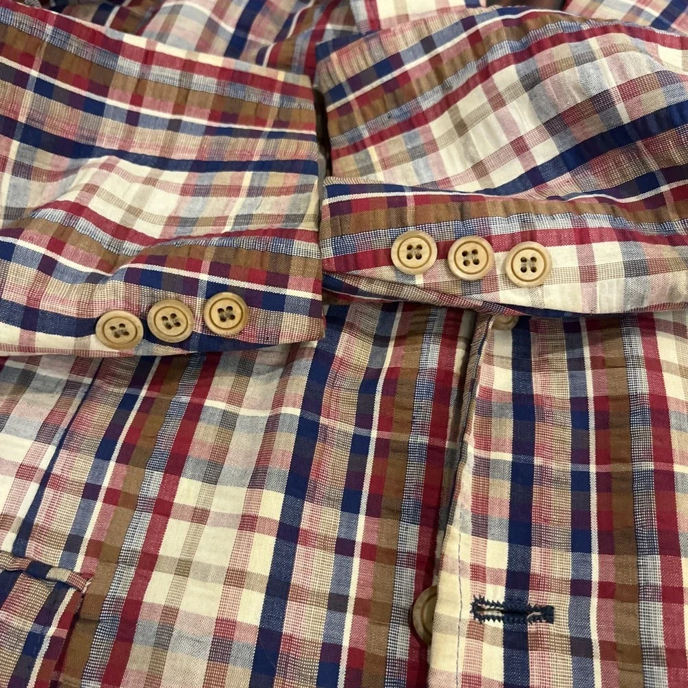 Vintage 60s Madras Blazer Sport Coat Size 38‎ Ivy Trad 70s Preppy