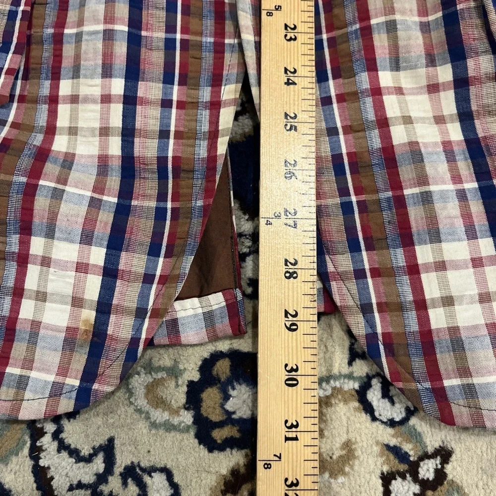 Vintage 60s Madras Blazer Sport Coat Size 38‎ Ivy Trad 70s Preppy