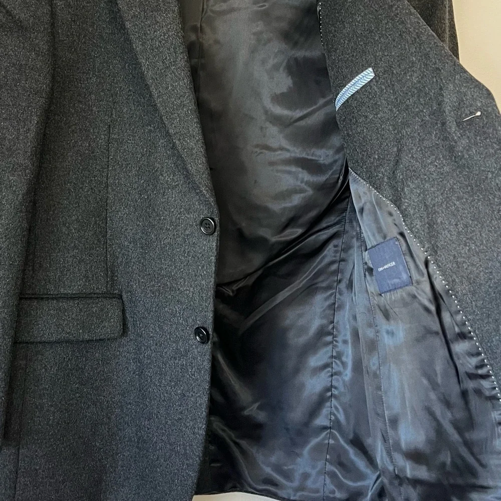 Tommy Hilfiger Mens Sport Coat Jacket Wool Silk Cashmere Blend Size 42R Office