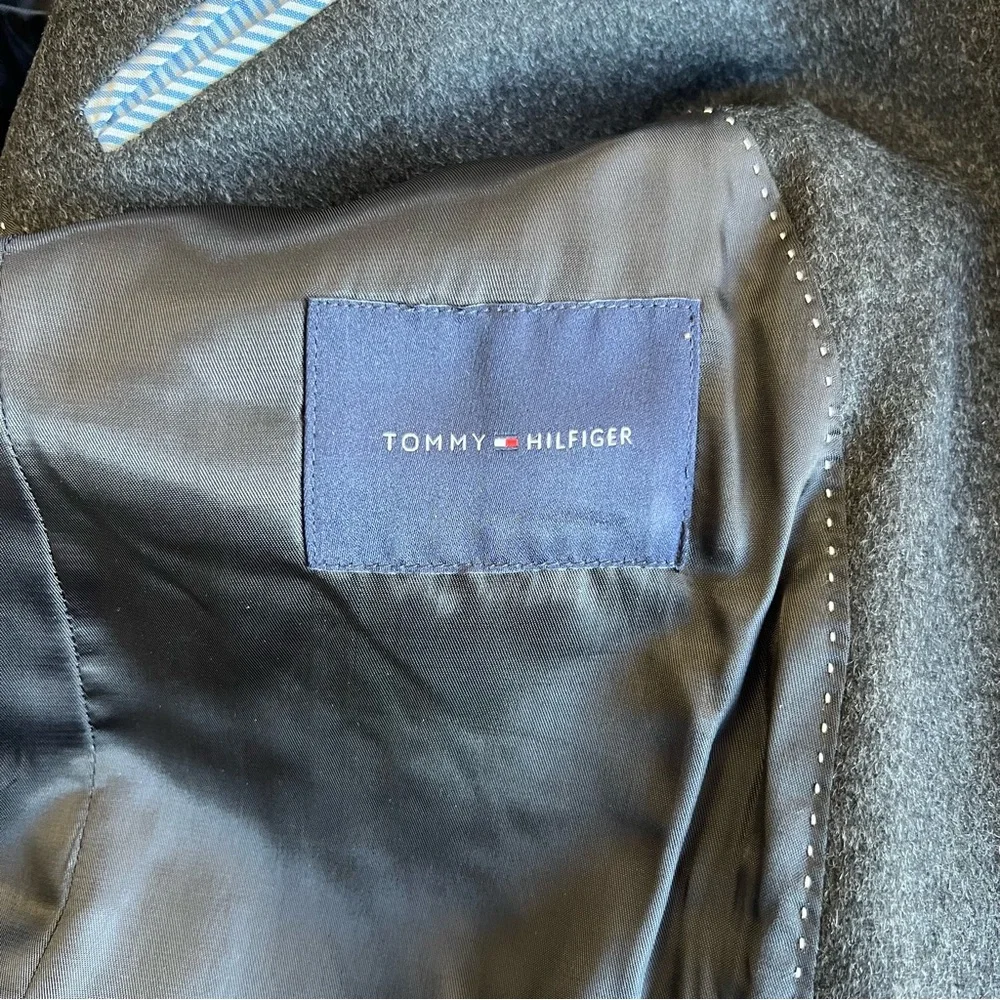 Tommy Hilfiger Mens Sport Coat Jacket Wool Silk Cashmere Blend Size 42R Office