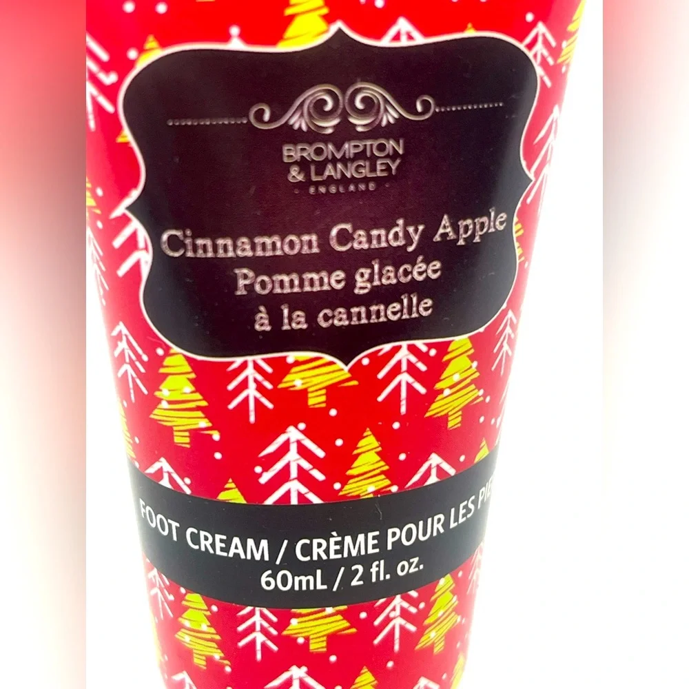 BROMPTON & LANGLEY Cinnamon Candy‎ Apple Foot Cream 60mL New Pomme Glacèe