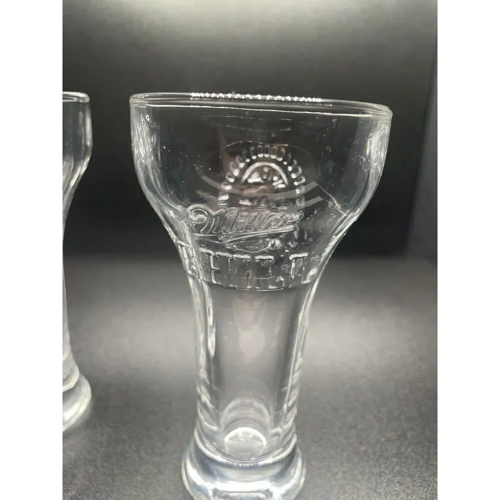 Miller Chill Shot Glasses Set of 2 Thunderbird Design 2 oz. Excellent‎ Condition
