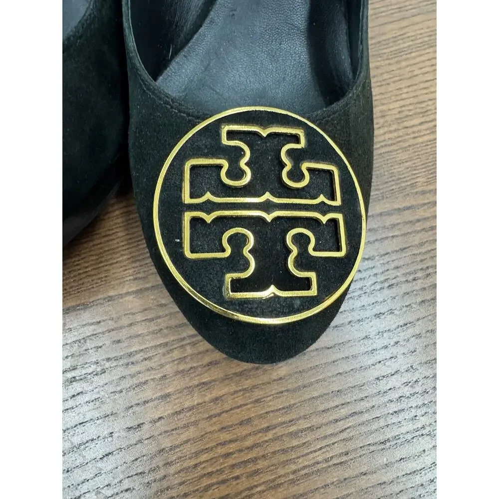 Tory Burch suede gold