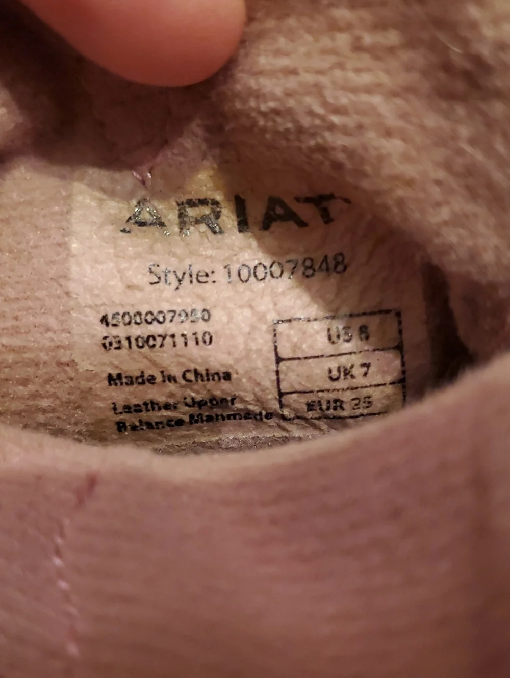 Ariat girls zip