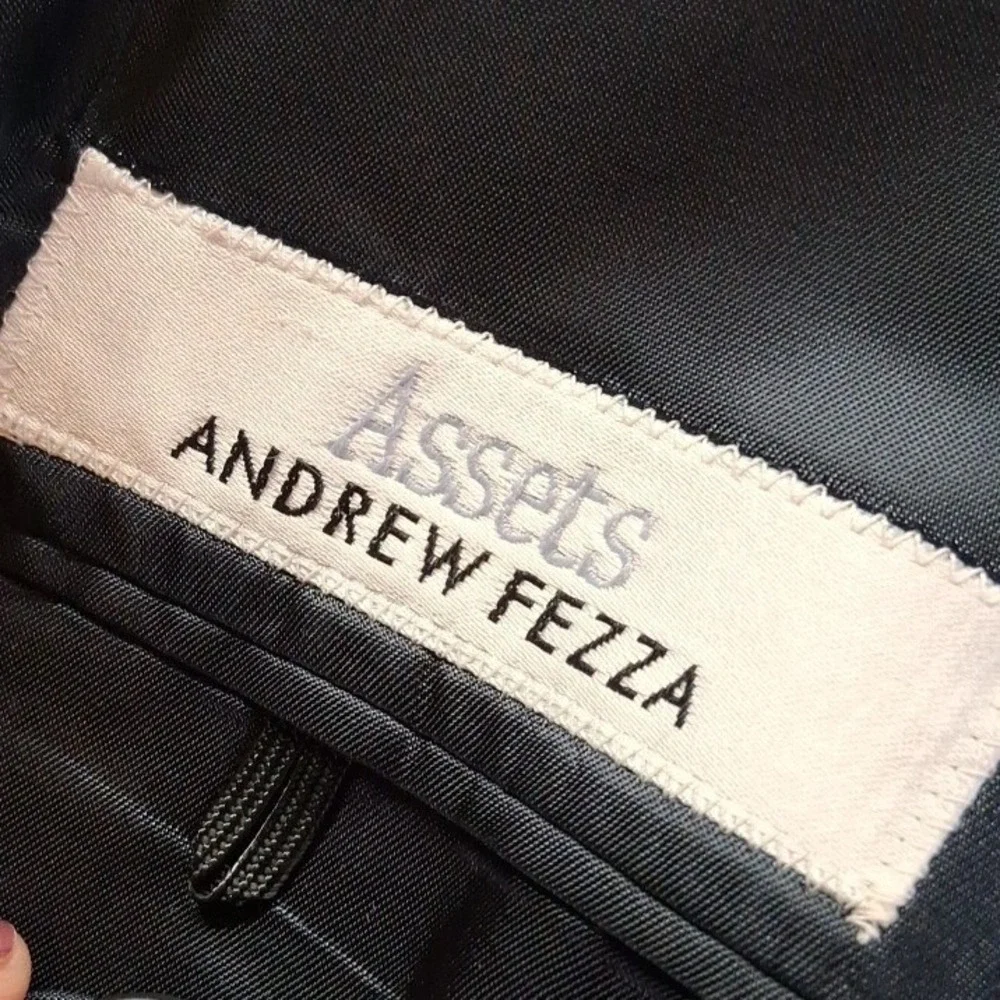 100% Pure Wool Saks‎ Fifth Ave Assets Andrew Fezza Men Blazer Jacket Size 44R
