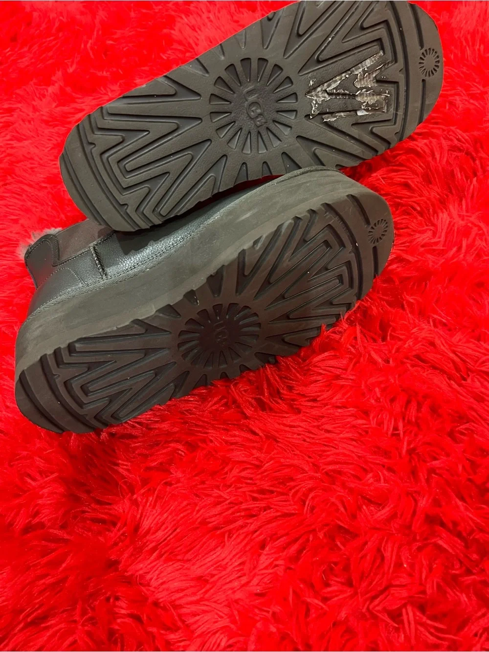 UGG residue boots